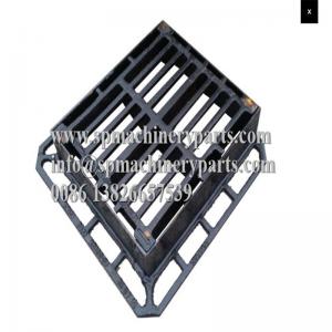 Quality Captive hinged heavy duty  ductile iron 430 X 370 X 100 D400  Gully Grate and Frame make in china for sale