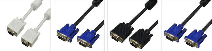 6.0mm Computer VGA Monitor Cables Hdmi To Vga Cable Braid Shielding