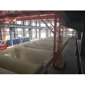 Quality Output 3000 Ton Automated Anodizing Line Aluminium Alloy Profile for sale