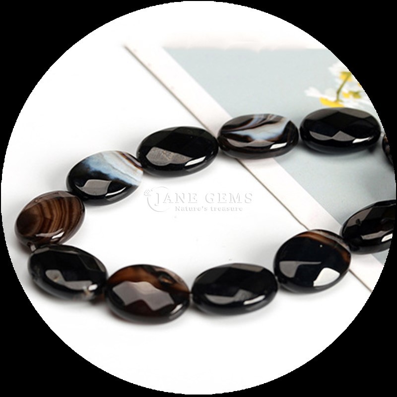 Stylish Indian Agate Red Jasper Stone Loose Bead Strands Faceted Oval Shape Gemstone Bead