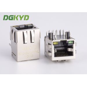 1000Mb Latch Down Cat6 RJ45 Modular Jack Integrated Magnetcs Filter For Net Card