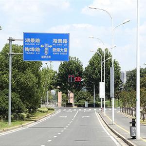 Quality Q345 Steel Supporting Traffic Sign Poles Powder PVDF Coating for sale