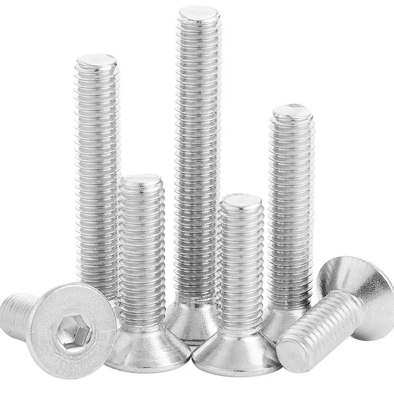 1 Thread Pitch And Stainless Steel Bolts With Polish Finish