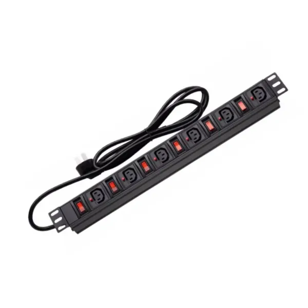 Rack Mount 3phase 125A PDU 18ports C19 Socket Rack PDU Power Distribution Unit