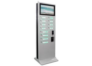 China 12 Doors Cell Phone Charging Vending Machine For Event With Advertising LCD Screen on sale
