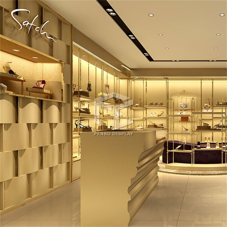 Boutique Shoe Store Showcase Display