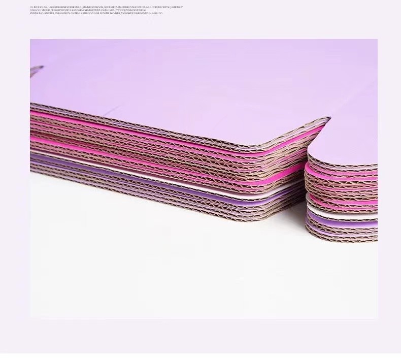 Gift Packaging Rectangle Corrugated Paper Box CMYK UV Printing