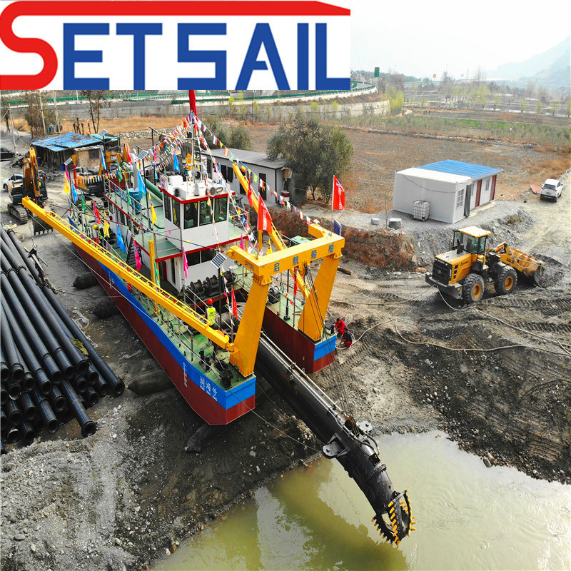 Capacity 500m3 Sand Pump Cutter Suction Mud Dredger for River