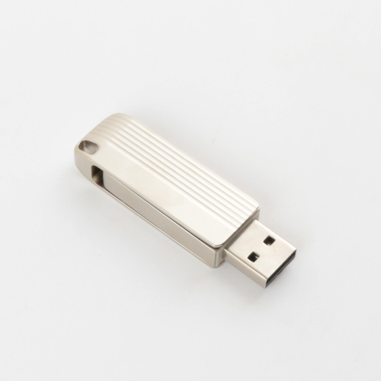 Flexible Twist 3.0 2.0 Usb Flash Drive , 128GB 256GB Matt Metal Swivel Usb 100MBS