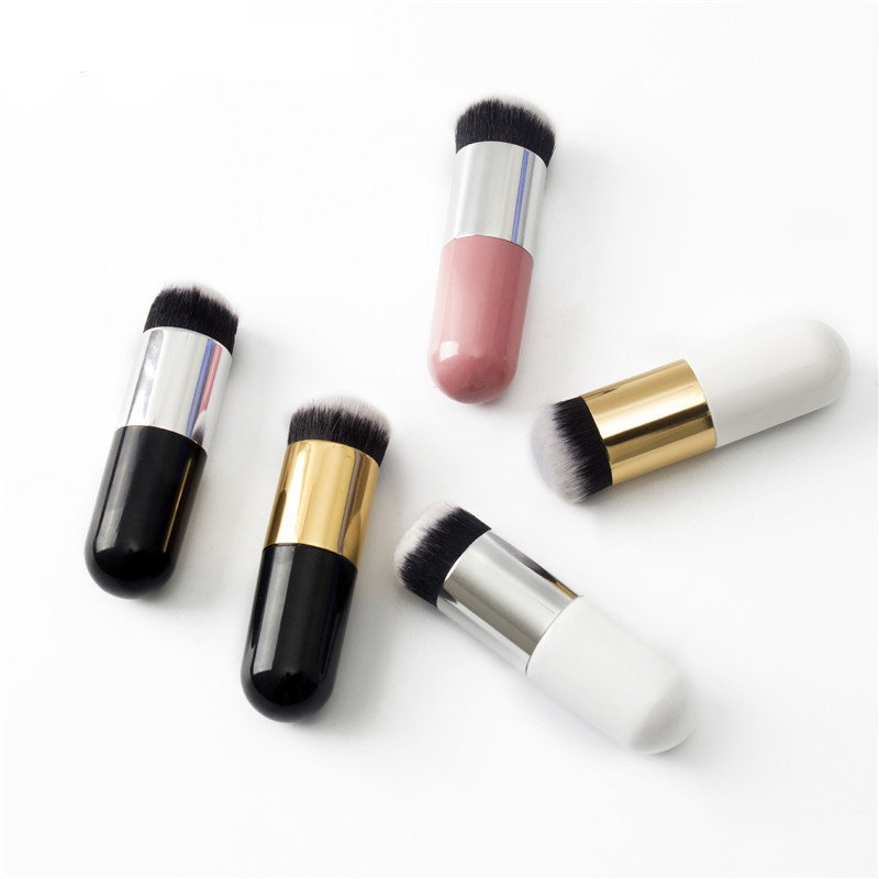 Professional Chubby Pier Foundation Brush 5 colors Makeup Brush Flat Cream Makeup Brushes Cosmetic Make-up Brush