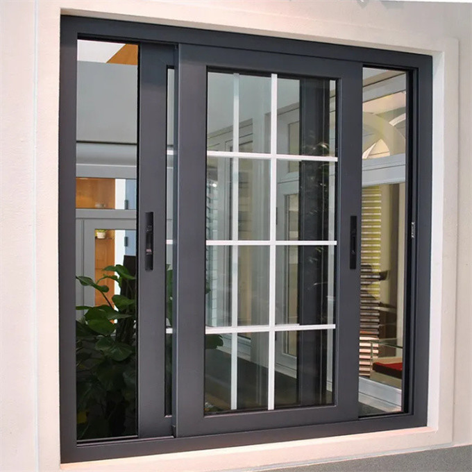 Level 8 Air Tightness Aluminum Alloy Sliding Window for Modern Commercial Spaces