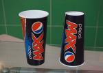 Biodegradable Disposable Cold Drink Paper Cups / Double PE Coated Cups