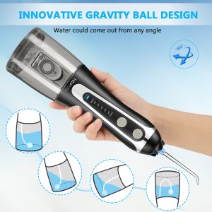 40-140PSI Portable Water Flosser PC Material High Intensity