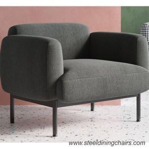 Armrest Grey One Seater Sofa