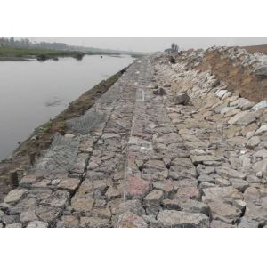 Quality Galvanized &gt;270g 3.05mm River Bank Gabion Mesh for sale