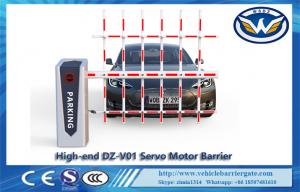 China Parking Lots LED DC 24V Servo Motor Traffic Barrier Gate With 3m Three Fence Arm on sale