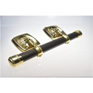 China Gold Color Casket Parts Swing Bar Set With Steel Bar / Zamak Lugs Eco Friendly on sale