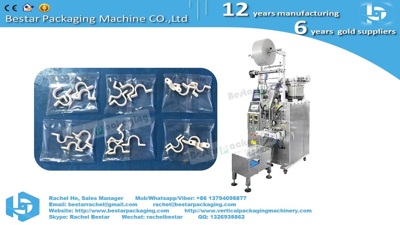 Plastic rings for curtains counting packaging machine