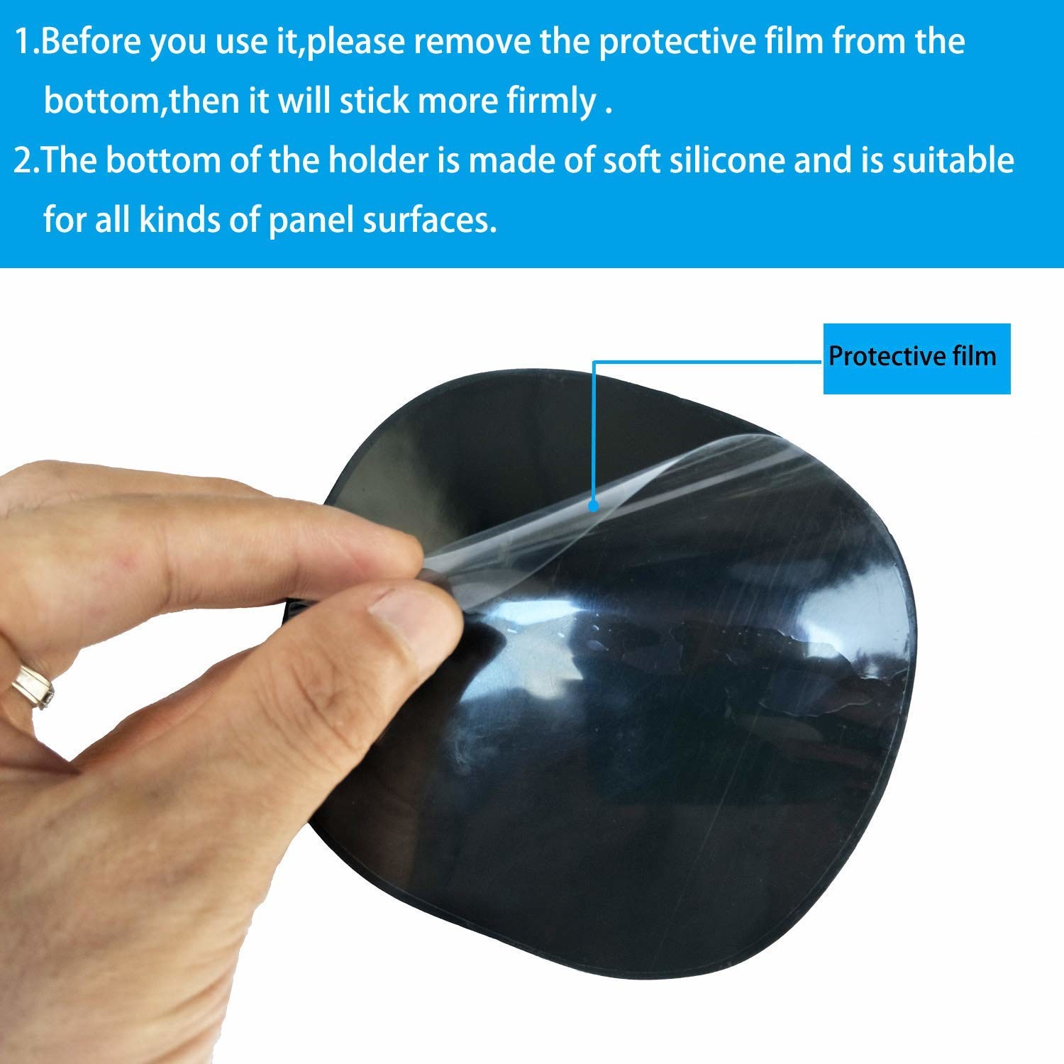 Silicone Car Phone Holder Car Phone Mount Silicone Car Pad Mat For Dashboards Slip Free Desk Phone Stand Holder