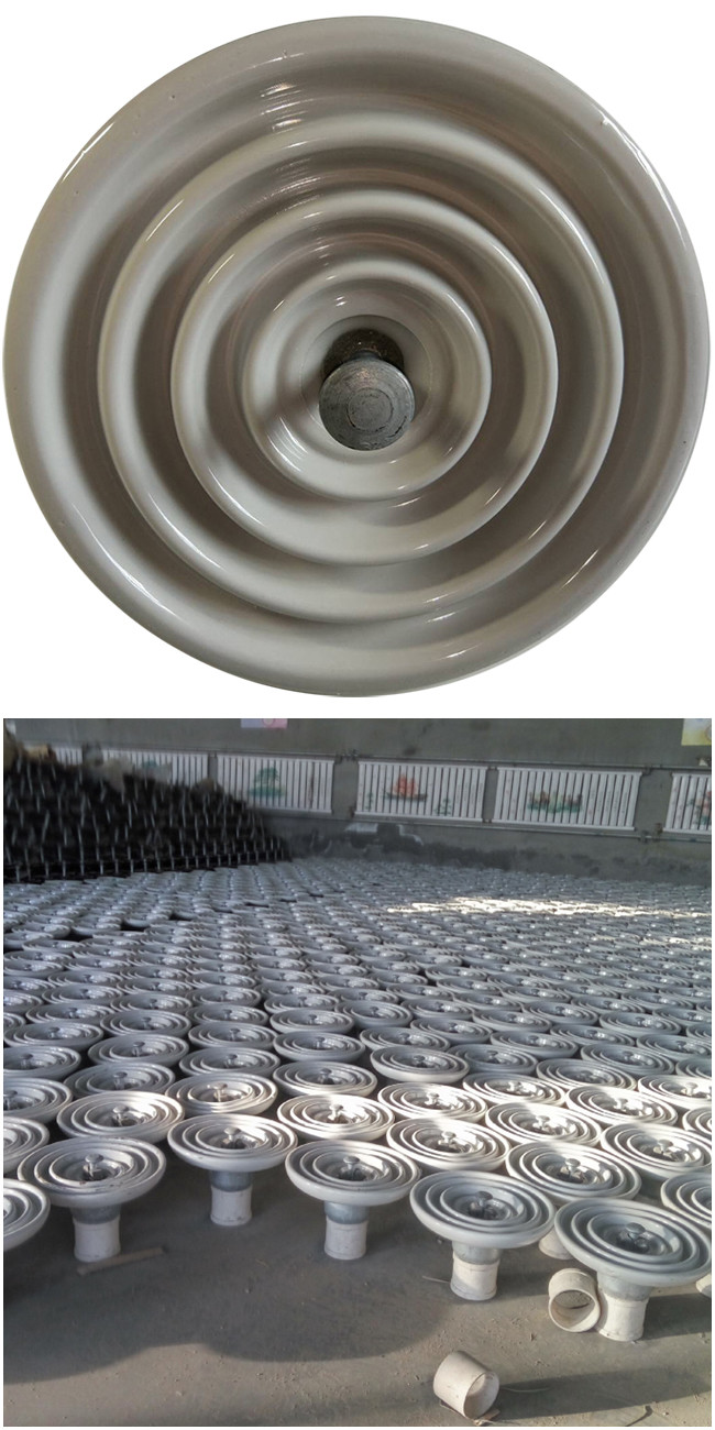 Hi Voltage Suspension Porcelain String Insulator For Powerline Construction Tools