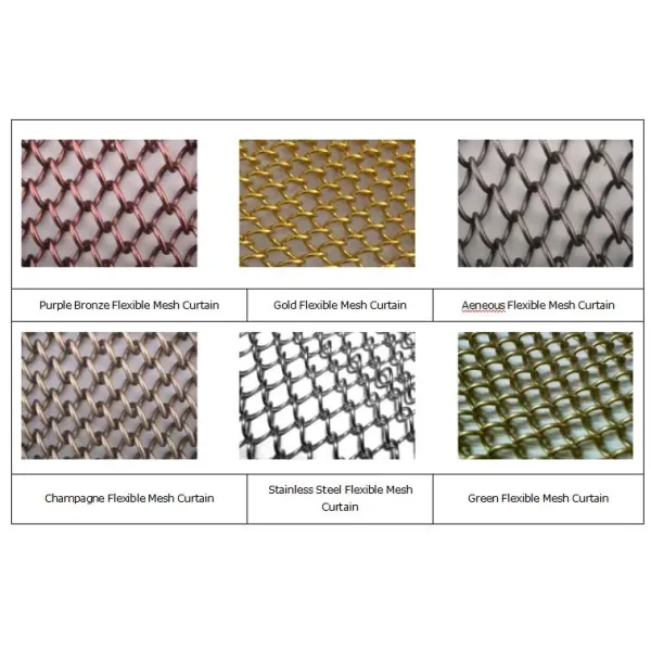 Stainless Steel Mesh Architectural Woven Wire Mesh for Cabinets Decorative Mesh