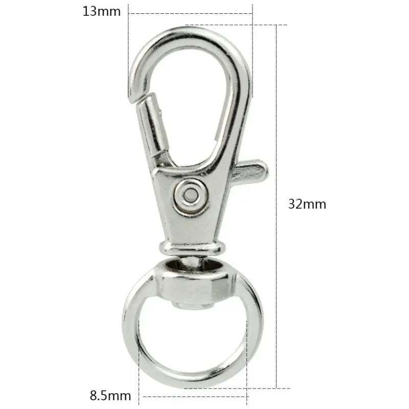 Stainless Steel Lobster Claw Clasp for Swivel Lanyard Snap Hook Other Applications
