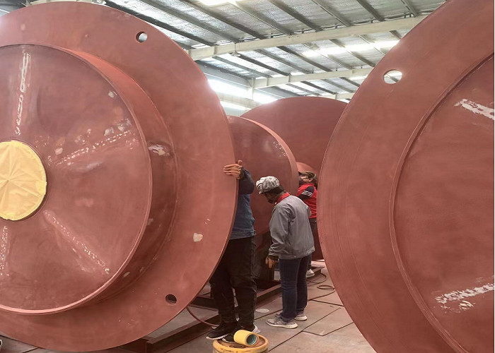 S355J2+N Material Diameter 2960mm Rope Drum For Marine Winch
