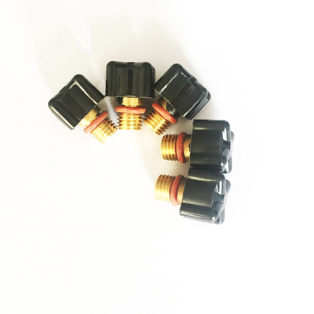 41V33 Short Back Cap , WP9 WP20 Mig Welding Torch Spare Parts Copper Material