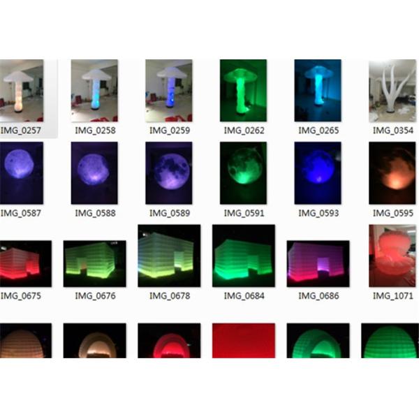 Activity Inflatable Lighting Decoration Blow Up Circular Cone For Amusement Park