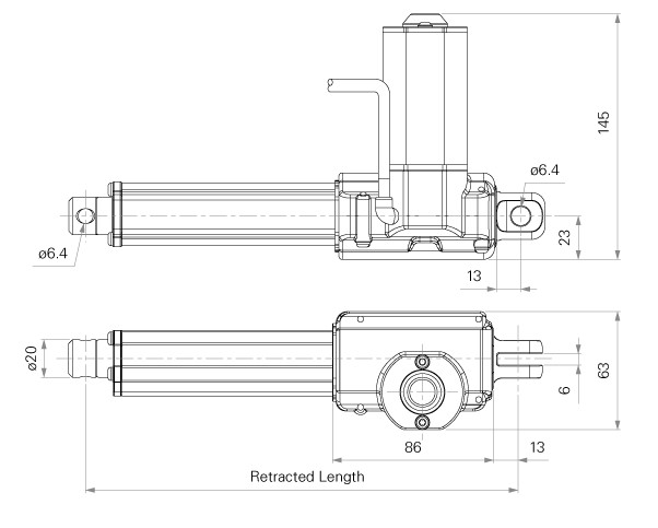 12VDC 24VDC Electric Linear Actuators Small Space Compact Quiet Powerful
