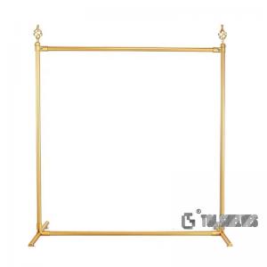 Quality Modern Design Clothes Store Rack Gold Color 120×40×145cm Size for sale