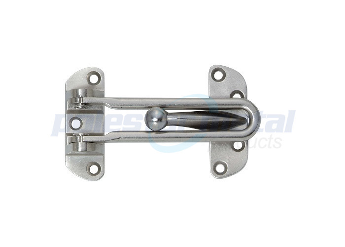 Rustic Decorative Door Hardware 4 1/8" Polished Chrome Chain Door Security Guard