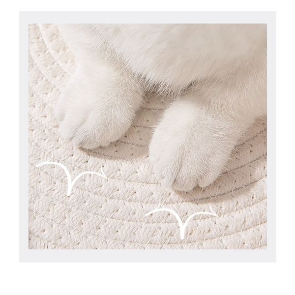 Coarse Rattan Cat Sleeping Bed Scratch Resistant Biodegradable Material For Summer