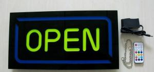 China Reisn Open sign,shop sign,store sign, hanging  business sign, exit sign, no smoking sign open sign neon on sale
