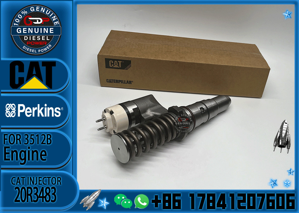 Common rail injector fuel injecto 20R3483 20R-3247 10R-2827 for 3512B Excavator 3512C 3516B 3516C