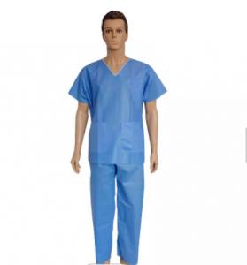 China Protective Disposable Scrub Suits For Hospital Nursing Patient on sale