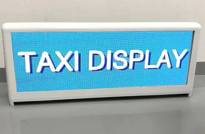IP65 P4 Advertising Car Roof Led Sign 3G 4G Wifi Wireless 5500cd/Sqm