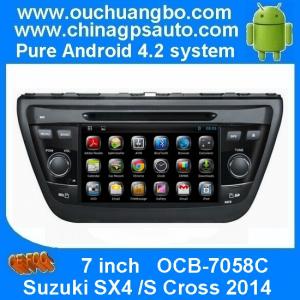 China Ouchuangbo 7"Android 4.2 Car GPS Navigation Radio for Suzuki SX4 2014 /S Cross 2014 3G Wifi USB DVD RDS OCB-7058C on sale