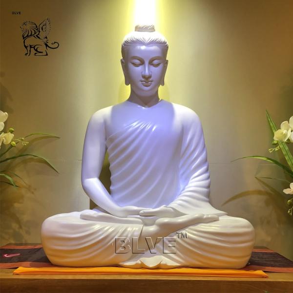 White Marble Buddha Statue Home Decor Life Size Buddha Statues Handcarved Garden Decoration