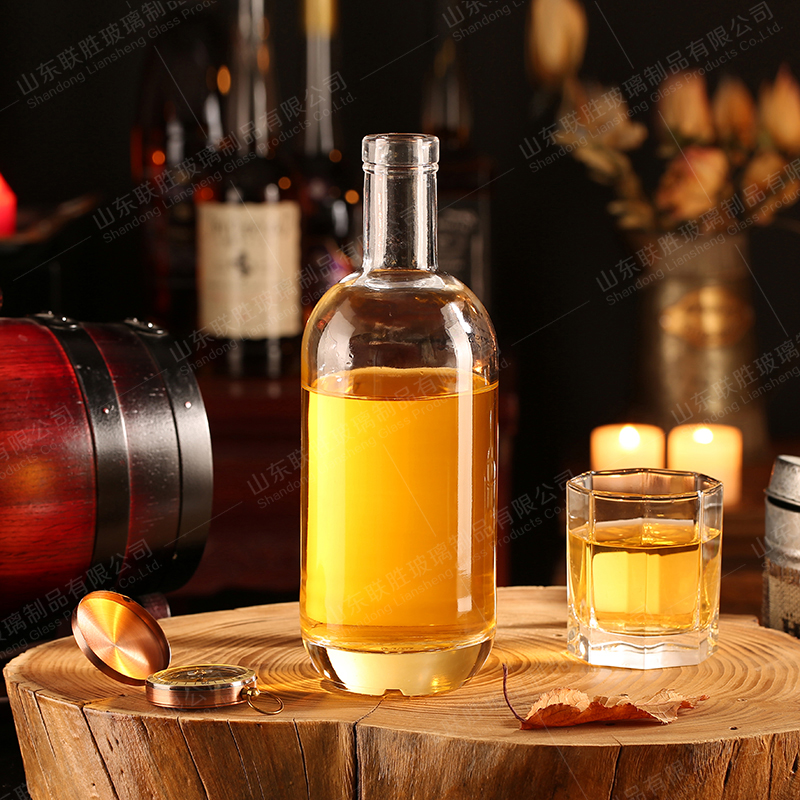 100ml 250ml 500ml 700ml 750ml Clear Glass Wine Bottle for Beverage Customer Needs