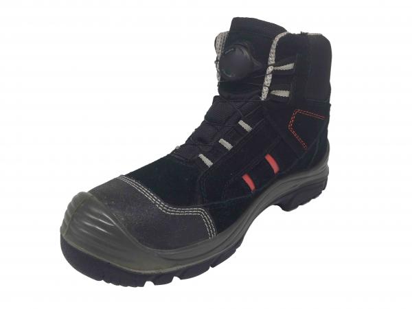 Buy Synthetic Leather Work Boots / Mens Black Work Boots Insole Removable EVA Midsole at wholesale prices