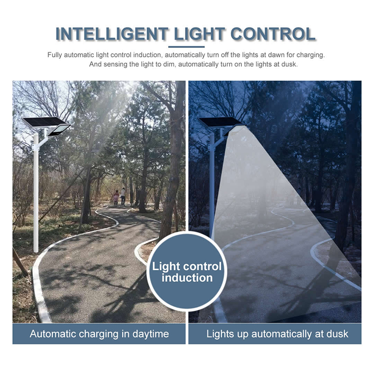 Backyard Garage Basketball Court Solar Street Lights with Motion Sensor 100W Durable