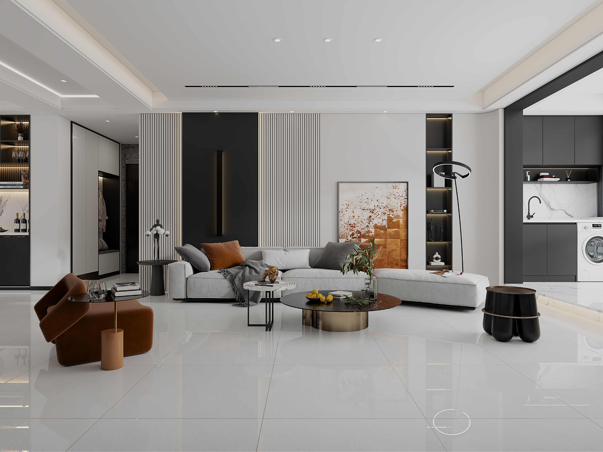 Light Gray Marble 800x800mm Polished Glazed Porcelain Tiles For Rebuilding