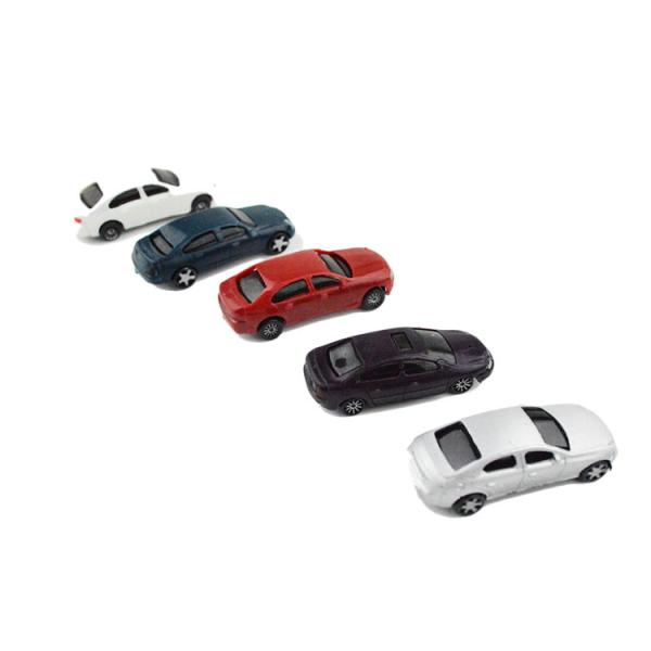 1:100 ABS plastic painted model car for architectural miniature kits or toy