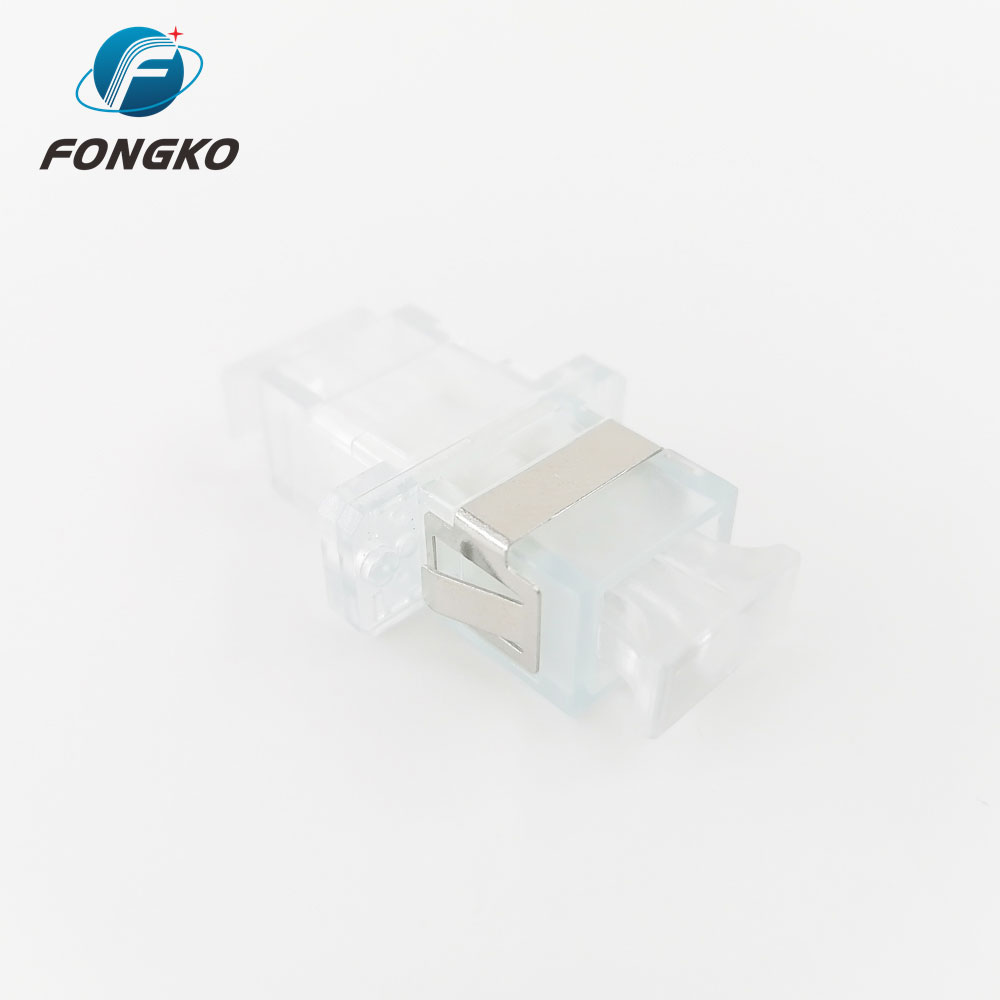 Transparent Shell SC UPC Adapter PC SM SC Simplex Adapter