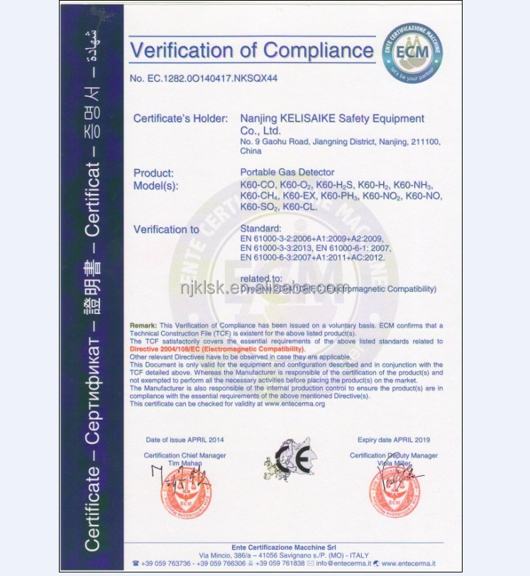 LED Display Multi Channels Gas Detector Controller For 220V AC 60Hz Customized