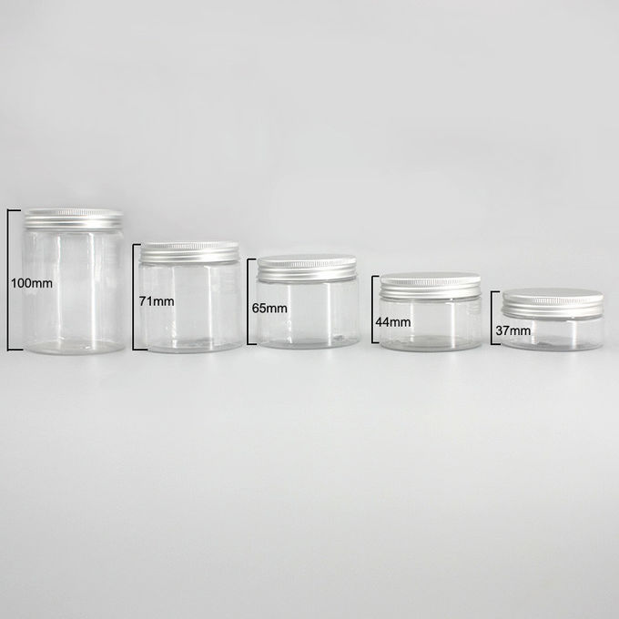 Transparent PET Plastic 97mm 300ml Bulk Cosmetic Jars