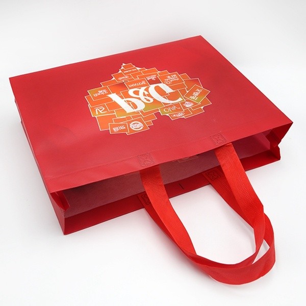100g red Color cardioid design PP Laminated promotion Bag in Ultrasonic Technical