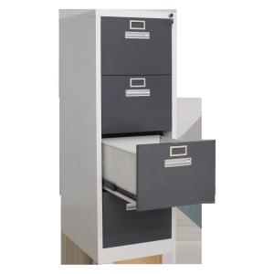 Quality Spcc 4 Drawer Vertical Steel Filing Cabinets Electrostatic Powder Coating for sale