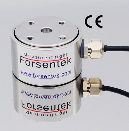Flange Type Load Cell 100kg Thrust Force Transducer 1kN Compression Force Measurement